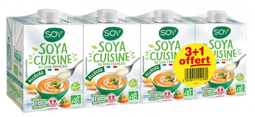 CREME SOYA CUISINE ALLEGEE 3+1 OFFERT