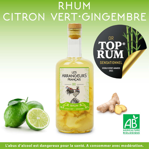 les arrangeurs français - RHUM CITRON VERT GINGEMBRE - 70 CL