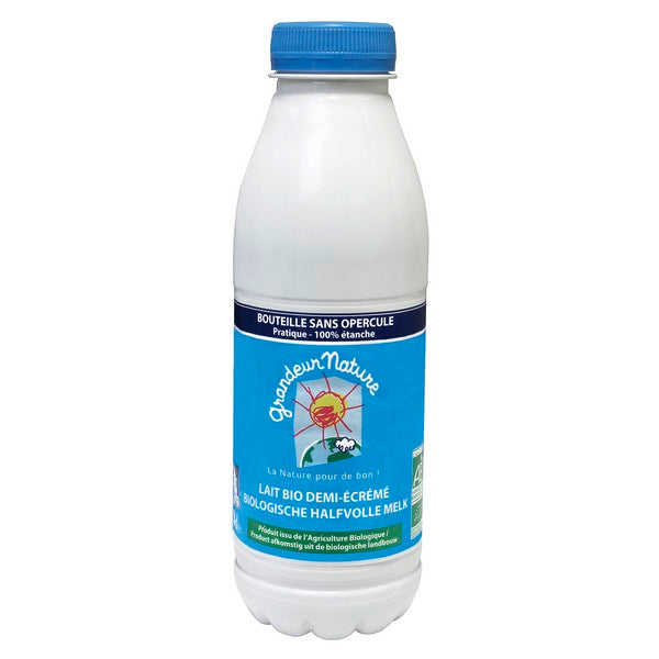 LAIT DE VACHE UHT 1/2 ECREME 1L